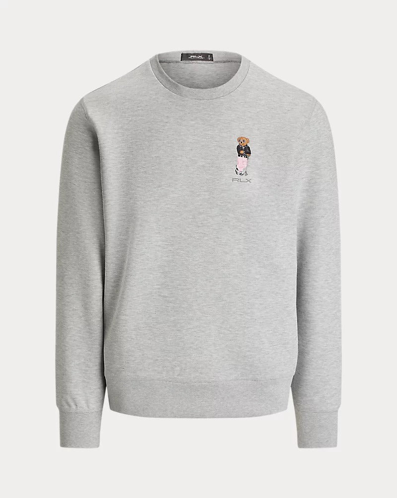 Polo Ralph Lauren Mens Regular Fit Embroidered Bear Sweatshirt Grey Large