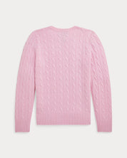 Polo Ralph Lauren Mens Cashmere Cable Knit Crewneck Sweater Dusty Pink XXL