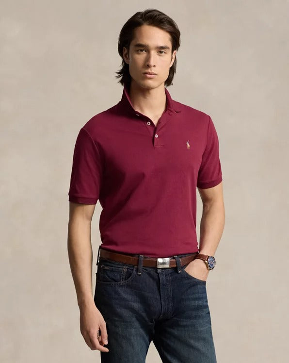 Polo Ralph Lauren Men's Classic Fit Soft Cotton Polo Shirt XXL Harvard Wine Red