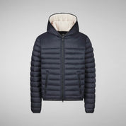 Save the Duck Mens Morus Hooded Puffer Jacket Medium Black