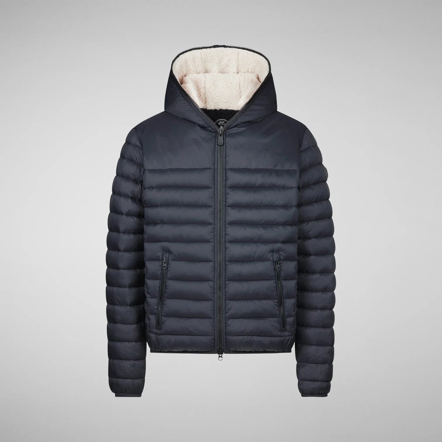 Save the Duck Mens Morus Hooded Puffer Jacket XL Black