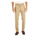 Nautica Mens Regular fit Dress Pants 36 / 30 Beige Solid Stretch