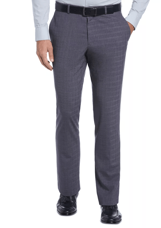 Perry Ellis Portfolio Mens Slim Fit Dress Pants Dusty Blue 31 x 30