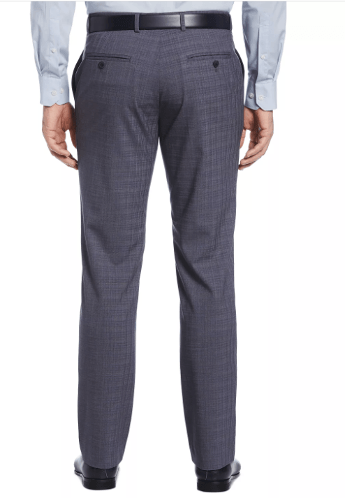 Perry Ellis Mens Formal Slim Fit Dress Pants Blue 34 x 34