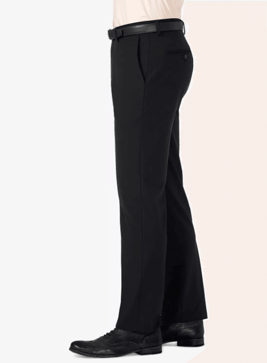 Haggar Mens Slim fit Dress Pants 29 / 32 Black Solid Stretch