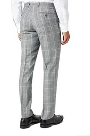 Tallia Men's Slim Fit Plaid Dress Pants Black White 30 x 32