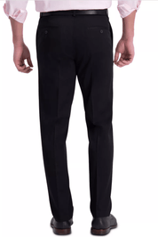 Haggar Mens Straight fit Dress Pants 38 / 30 Black Solid
