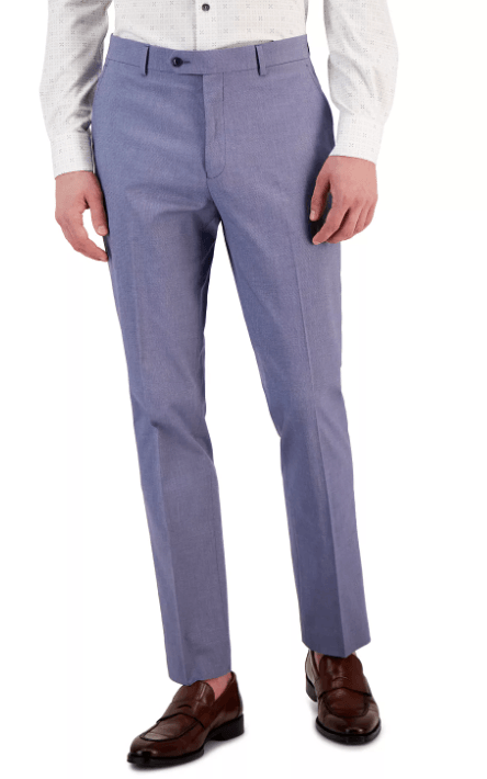 Tommy Hilfiger Mens Modern fit Dress Pants 42 / 32 Blue Stretch