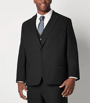 Shaquille O'Neal Menss Regular fit Sport Coat Blazer 56 S Black Solid