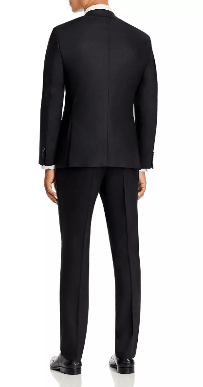 Hugo Boss Mens Slim fit Dress Pants Size 36 Black Solid Stretch