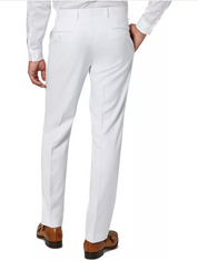 Sean John Mens Classic fit Dress Pants 42 / 32 White Solid