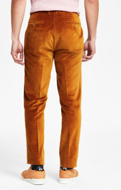 Alfani Mens Slim fit Dress Pants Velvet 31 / 32 Gold