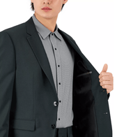 HUGO Mens Modern-Fit Dark Green Super Flex Suit Jacket 44R Wool Sport Coat