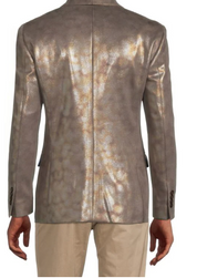 Tallia Men's Slim-Fit Gold Pattern Sport Coat 44S