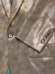 Tallia Men's Slim-Fit Gold Pattern Sport Coat 44S