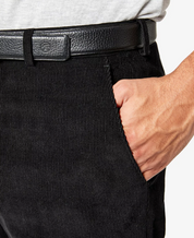 Michael Kors Mens Modern fit Casual Corduroy Pants 35 / 32 Black Solid