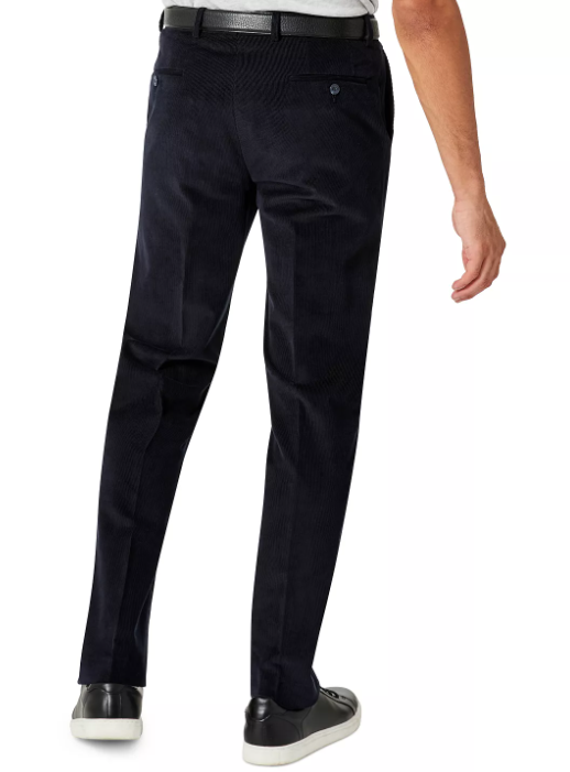 Michael Kors Mens Modern Fit Corduroy Pant Navy Blue  32 x 32