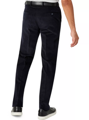 Michael Kors Men's Modern Fit Solid Corduroy Pants Navy Blue  31 x 32