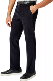 Michael Kors Men's Modern Fit Solid Corduroy Pants Navy Blue  31 x 32