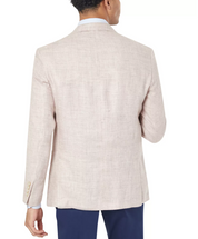 Tallia Men's Notch Lapel Linen Sport coat vibrant pink 44L
