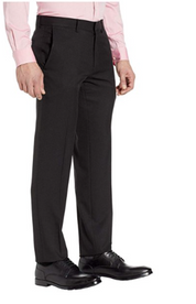 Kenneth Cole Reaction Mens Slim fit Dress Pants 34 / 32 Black Solid Stretch
