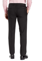 Kenneth Cole Mens Modern fit Dress Pants 38 / 32 Black Check Stretch