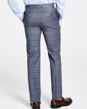 Calvin Klein Mens Slim-Fit Wool Stretch Suit Dress Pants Grey Blue 32 x 32