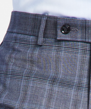 Calvin Klein Mens Slim-Fit Wool Stretch Suit Pants Grey Blue 36 x 30