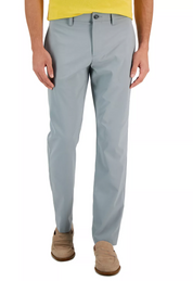 Perry Ellis Portfolio Men's Slim Fit Solid Tech Pants Monument 29 x 30
