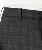 PERRY ELLIS PORTFOLIO Men's Modern Fit Stretch Pants Charcoal Plaid 32 x 30