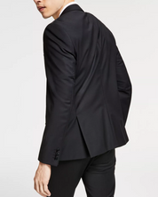 Hugo Boss Mens Modern fit Suit Jacket Blazer 44 R Black Solid Stretch