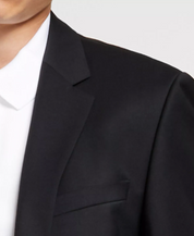 Hugo Boss Mens Modern fit Suit Jacket Blazer 44 R Black Solid Stretch