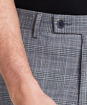 Calvin Klein Mens Slim-Fit Grey Plaid Dress Pants 32 x 30