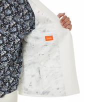 Tallia Textured White Sport Coat 46L Slim Fit