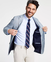 Tommy Hilfiger Men's Plaid Cotton Sport Coat 40L