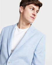 Calvin Klein Mens Slim fit Sport Coat Blazer 40 L Light Blue Solid