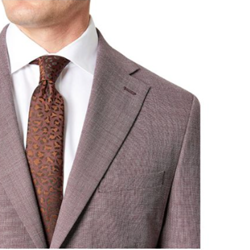 Tallia Mens Slim Fit Stripe Wool Blazer Plum 46R
