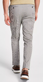 Tommy Hilfiger Mens Modern fit Dress Pants 32 / 32 Beige Plaid Stretch