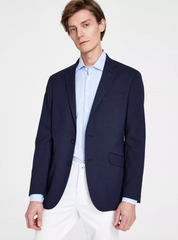 Kenneth Cole Mens Slim Fit Sport Coat in Navy Blue 40S