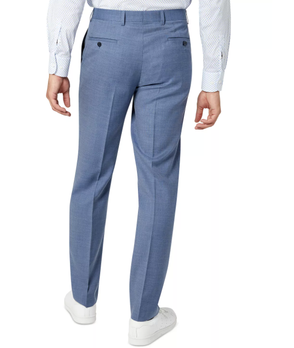 Sean John Men's Classic Fit Suit Dress Pants Blue Solid 38 x 34