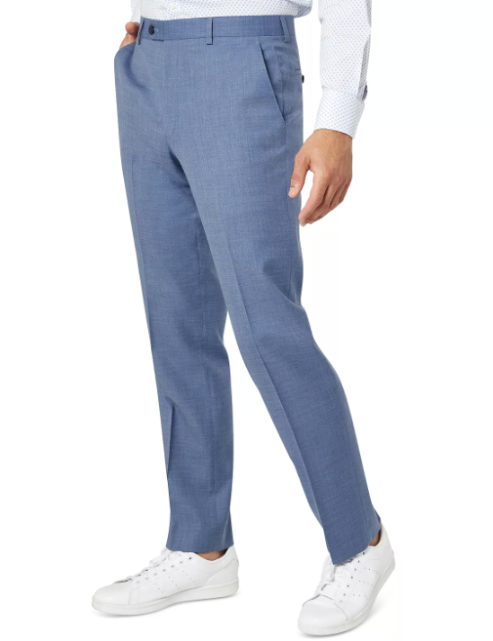 Sean John Men Classic-Fit Suit Pants Blue Solid 40 x 30