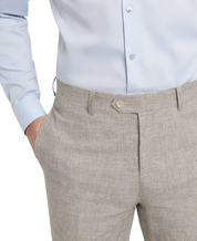 Tallia Men's Slim-Fit Taupe Houndstooth Suit Pant 30 x 30