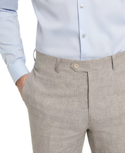 Tallia Mens Slim Fit Houndstooth Dress Suit Pants Tan 30 x 32