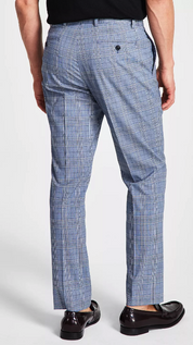 Tommy Hilfiger Mens Modern fit Dress Pants 32 / 30 Blue Plaid Stretch