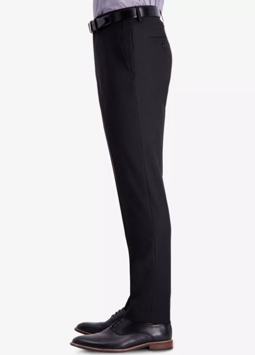 Kenneth Cole Reaction Mens Slim fit Dress Pants 33 / 30 Black Solid