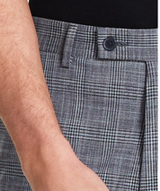 Calvin Klein Mens Slim-Fit Grey Plaid Dress Pants 34 x 29