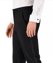 Hugo Boss Mens Modern fit Wool Tuxedo Pants 38 / 32 Black Solid Stretch