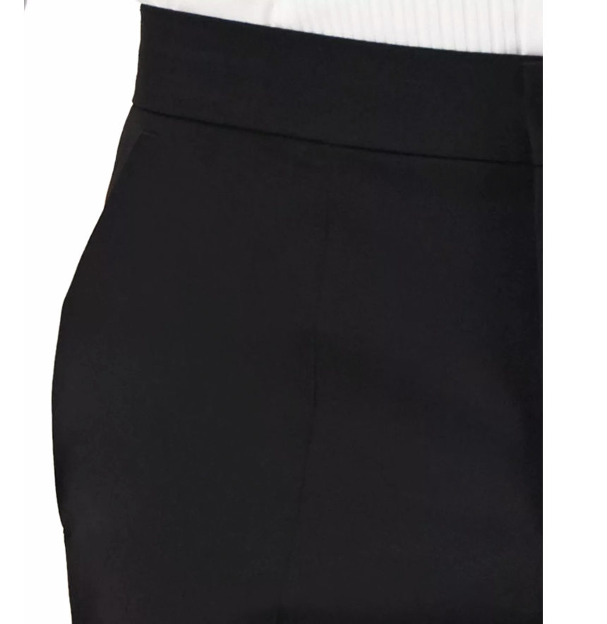 Hugo Boss Mens Modern fit Wool Tuxedo Pants 38 / 32 Black Solid Stretch