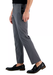 Perry Ellis Portfolio Men's Slim-Fit Solid Stretch Pants Magnet Grey 36 x 34