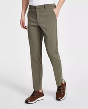 Tommy Hilfiger Men Modern fit Dress Pants 33 / 32 Green Solid Stretch